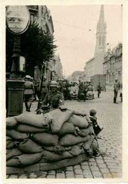 Soldats allemands, rue du Montet (Nancy)